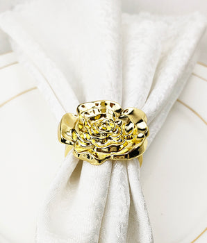 GOLD FLOWER NAPKIN RING NR1186