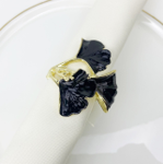 BLACK LEAF NAPKIN WRAP NR1187B