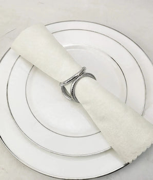 3 CIRCLE NAPKIN RING  SILVER NR1190S