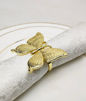 BEAUTY BUTTERFLY NAPKIN RING GOLD NR1193G