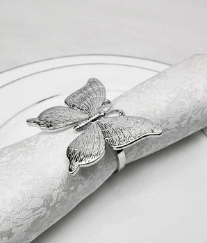 BEAUTY BUTTERFLY NAPKIN RING SILVER NR1193S