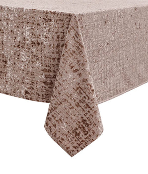 Velvet Patina Blush Taupe Tablecloth