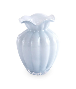 GLASS VENTO VASE PERIWINKLE