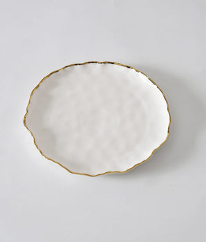 Round Salad Plates S/W  POR0004WG-4