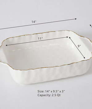 11" x 9" Rectangular Baking Dish POR0024WG