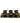 Dessert Mugs W/ Tray Black / Gold 6PC J-ICMT-BLK-GD