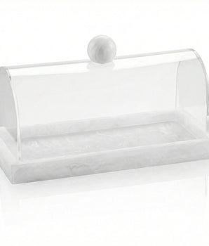 Small Rectangular Resin Cake Dome Marble