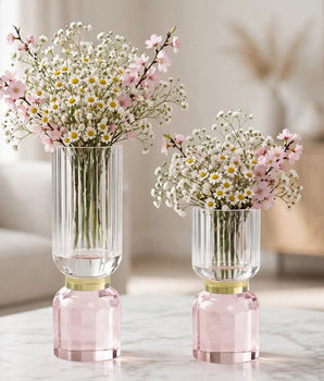 RIM CRYSTAL VASES