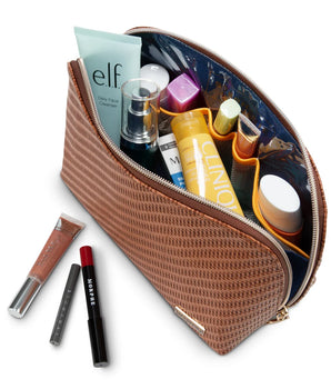ROSEWOOD COGNAC LOLA MAKEUP BAG ROS-09-CON-LOL