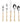 18/10 Ratttan Gold Handle Flatware S/4 84206