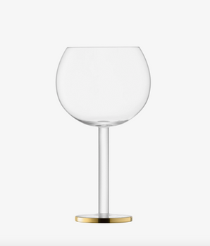 Luca Balloon Glass 19oz Gold S/2 G1714-20-943