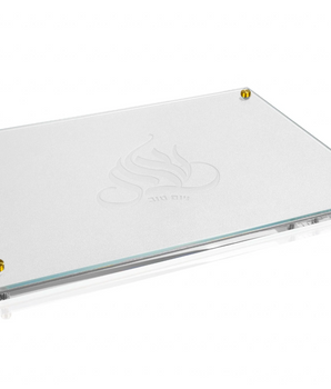 Embossed Regal Challah Board Wht CH-REG-EMB-W