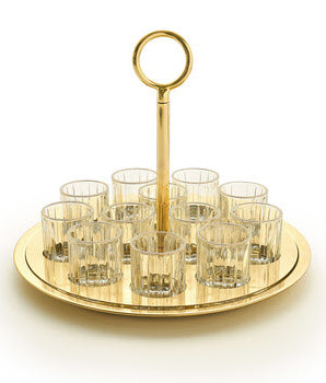 SPHERE 12 SHOT GLD PL GLASS 51106