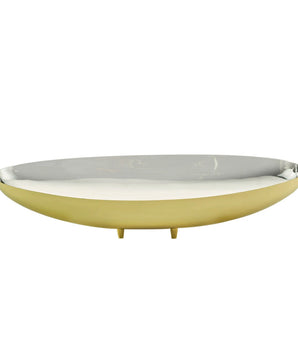 Gold Oval Footed Bowl 50656