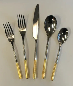 Unami Half Gold Flatware G101001
