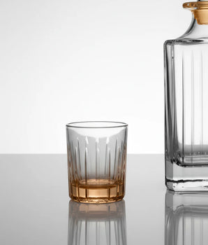 Timeless Shot Glasses, Amber Shaded Bottom S/6 VSG5522