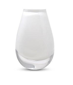 WHITE GLASS BUD VASE VWV5004