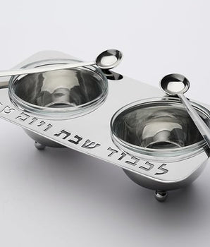 Shabbos Salt & Papper W Spoons 50878