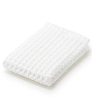 Waffle White Bath Towel
