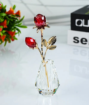 RED ROSE CRYSTAL FLORAL DMCF-ROS-RD