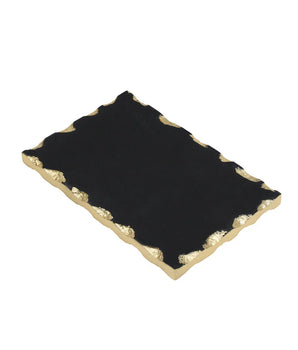 Black Marble 9X6 Board W/ Gold Edge 61680