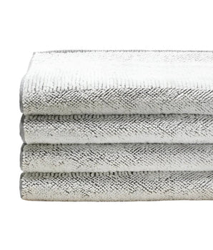 AURA WHITE / GREY HAND TOWEL