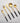 Arlington Brushed Gold W/ Black Handle S/4 VF-20-ABG-SET