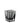 CHEVRON VASE TRANSPARENT GREY 6"H A212-6-GRY
