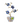 CRYSTAL FLORAL BLUE PLUM DMCF-PLM-BL