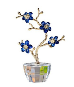 CRYSTAL FLORAL BLUE PLUM DMCF-PLM-BL