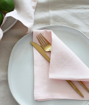 LINEN DINNER NAPKIN BLUSH