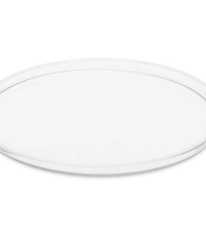 Glass Chargers W/ White Rim S/4 CC2224W