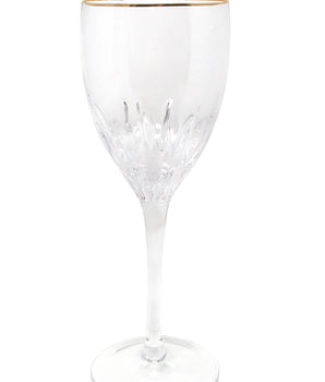Optic Wine Glasses W/ Gold Rim S/6 VWN5132