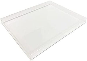 WHITE LUCITE TRAY 8X12" HA195WHTY