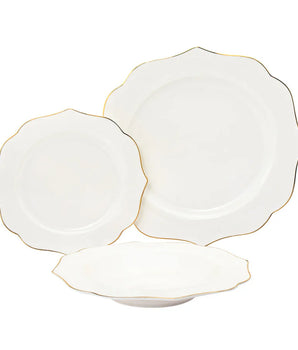 ARENDALE PORCELAIN DINNERWARE SET 12PC S/4 62169