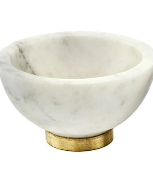 WHITE MARBLE CANDY DISH 50695