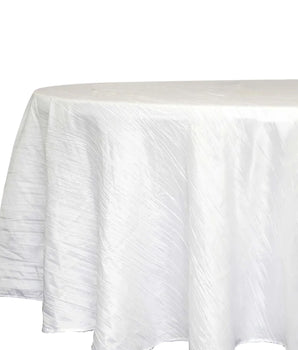 Crinkle White Tablecloth