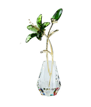 GREEN LILY CRYSTAL FLORAL DMCF-LIL-GR