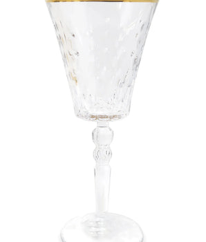 WATER GLASS W/ GOLD RIM VWR4325