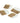Gold/White Dessert Plate S/4 96651