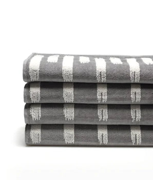 Strokes Grey / White Hand Towel