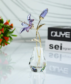 PURPLE LILY CRYSTAL FLORAL DMCF-LIL-PR