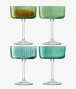 Gems Champagne Cocktail Glass 8oz Assort S/4 G1768-08-150