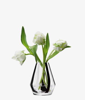 Stripe Vase H5 Black/White G1796-14-321