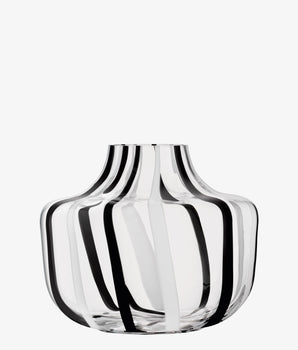 STRIPE VASE 7.75IN BL/WH G1797-20-321