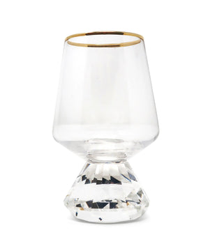 Shot Glasses W/ Crystal Base & Gold Rim VLG5113