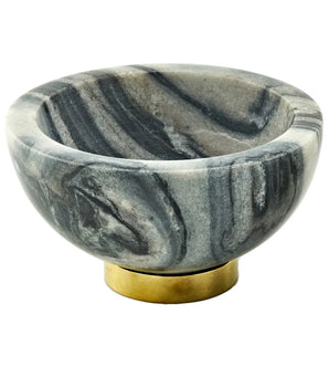 BLACK MARBLE CANDY DISH 50696