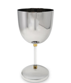 Stainless Steel Oversized Goblet with Acrylic Stem JSG4872