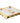 MARBLE NAPKIN TRAY WHITE W/ GOLD RUFFLE MGN767