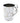 White / Gold Abstract Wash Cup 50529
